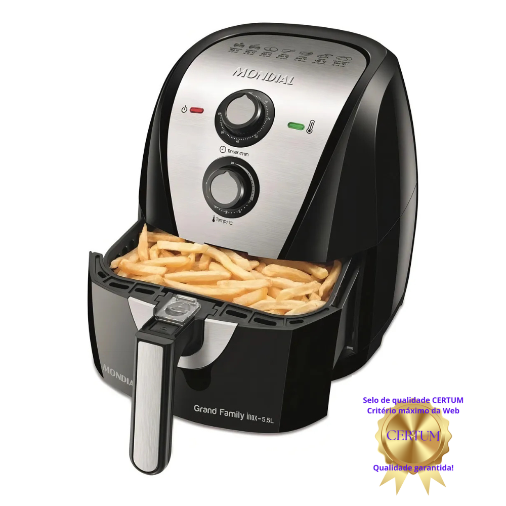 Air Fryer Mondial 5.5l com selo